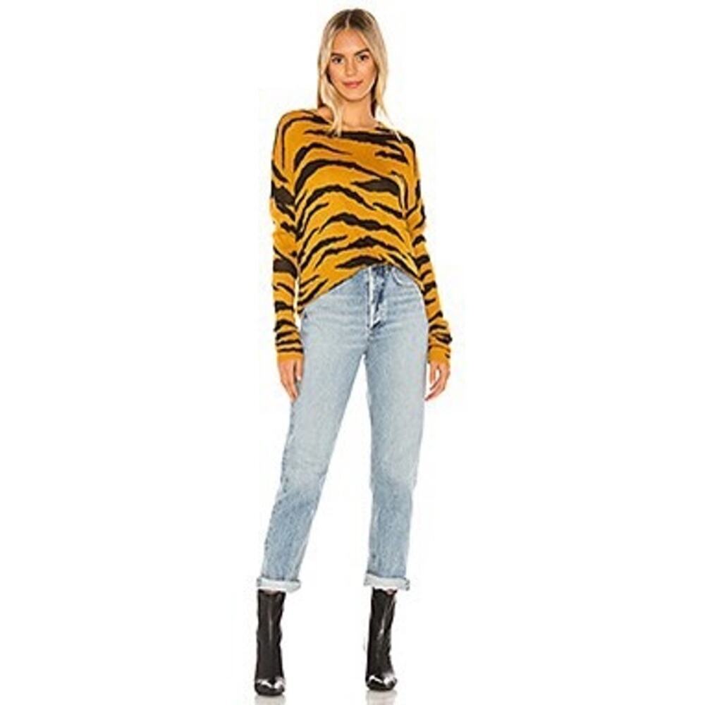 Show Me Your Mumu Bonfire Sweater In Great Tiger Black Yellow Size Extra Small